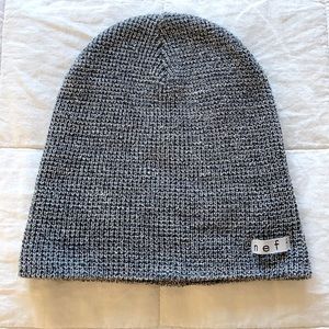 Neff Quill Beanie Waffle Knit Grey
